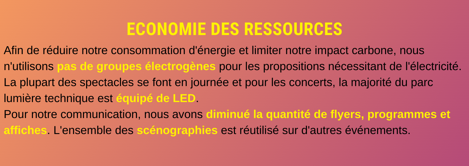 economie des ressources